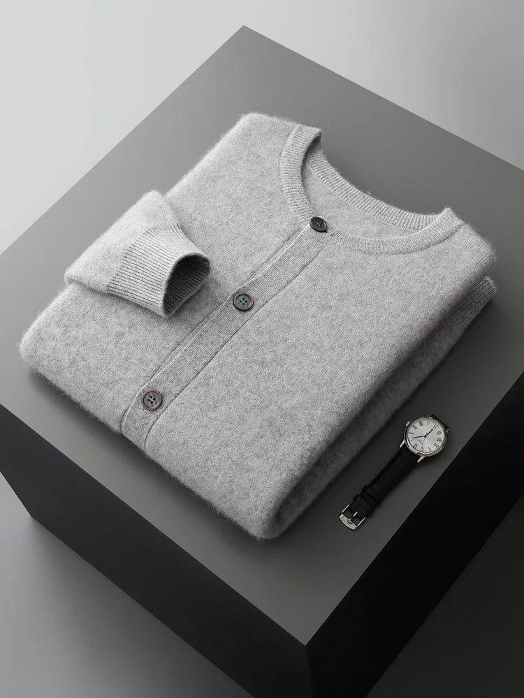 Pánský kardigan 100 % merino vlna