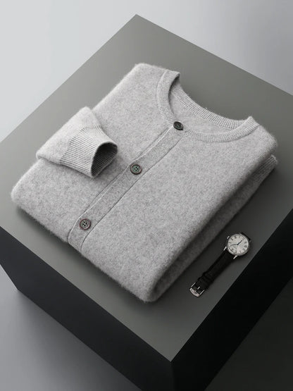 Pánský kardigan 100 % merino vlna