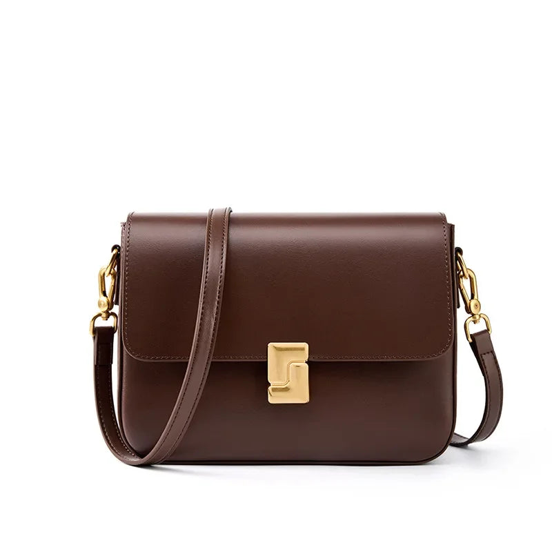 Dámská kožená crossbody kabelka