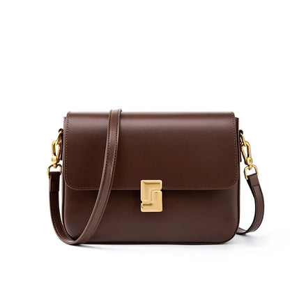 Dámská kožená crossbody kabelka