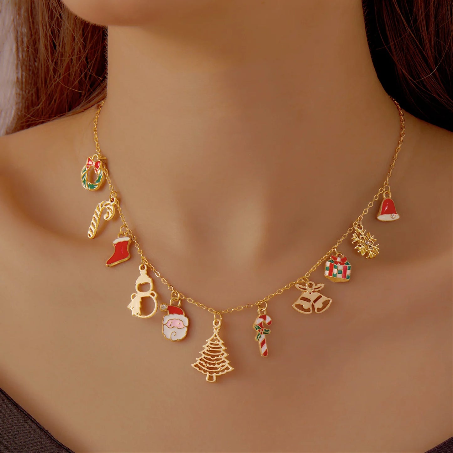Dámský vánoční náhrdelník