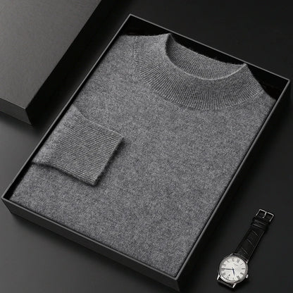 Pánský kašmírový jednobarevný svetr