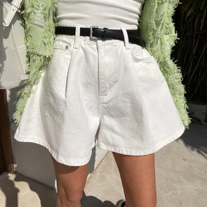 Dámské volné high waisted šortky