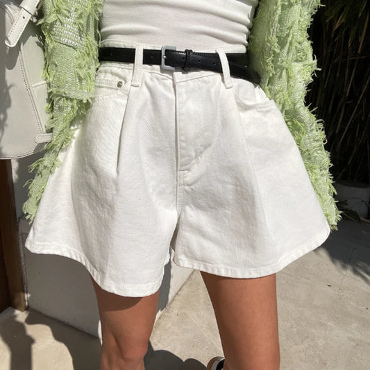 Dámské volné high waisted šortky