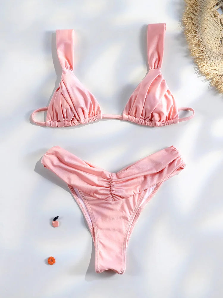 Jednobarevné bikiny