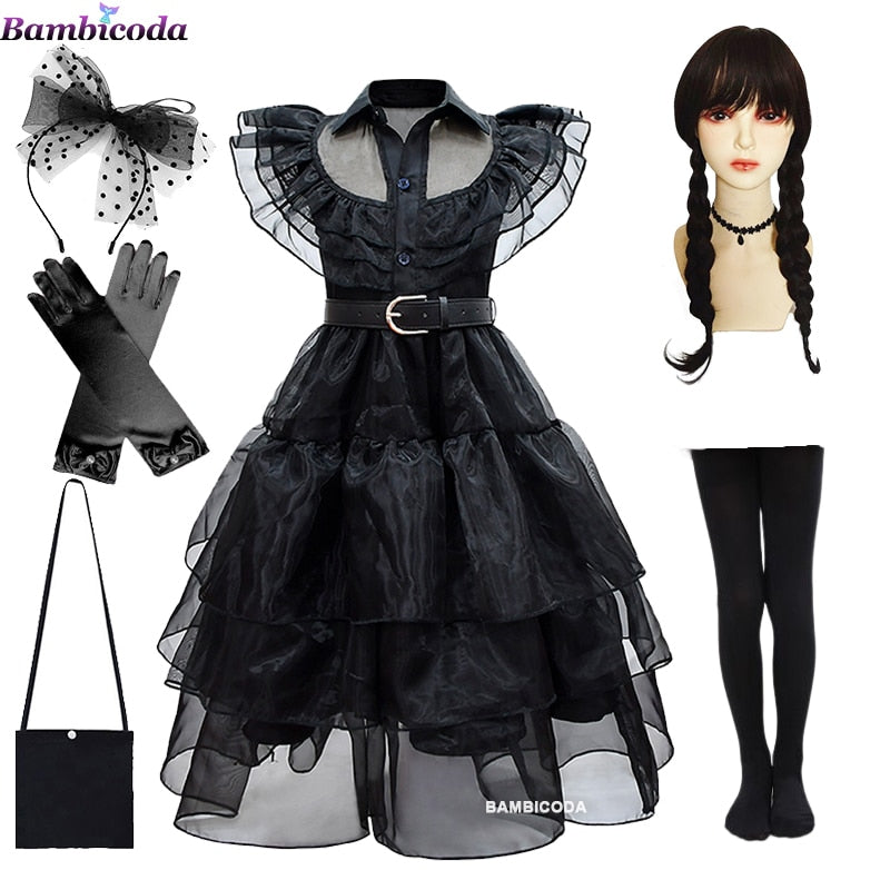 Dívčí kostým Wednesday