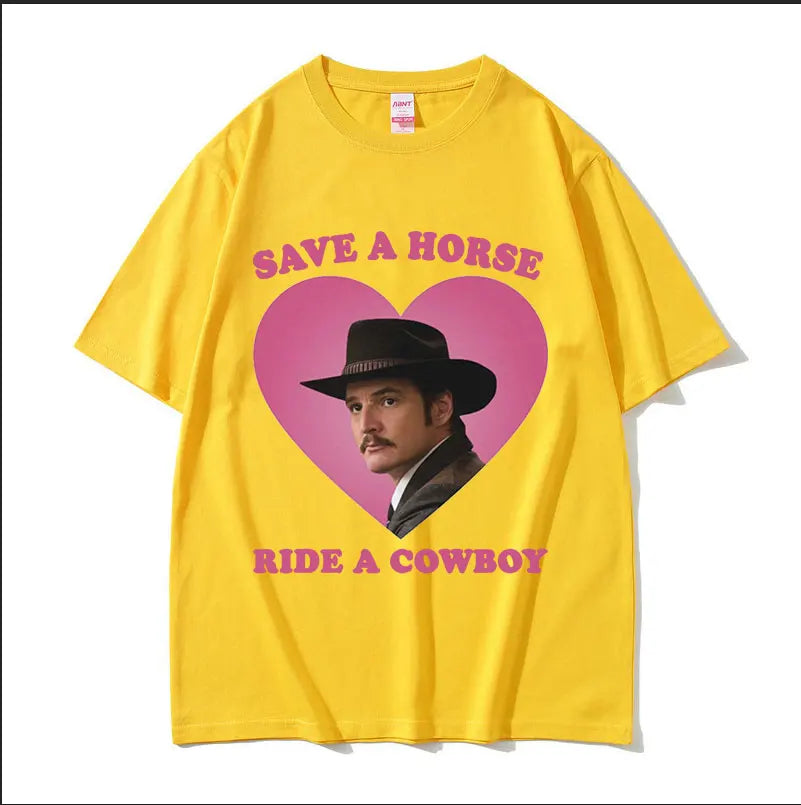 Triko Pedro Pascal Save a horse
