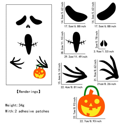 Dekorace na dveře na Halloween