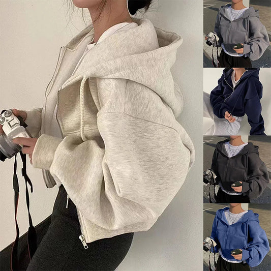 Dámská oversized mikina na zip