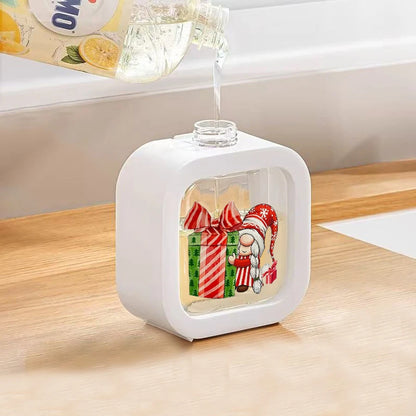 Vánoční dávkovač na mýdlo