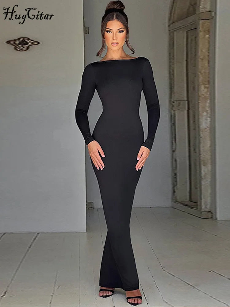 Dámské elegantní dlouhé šaty