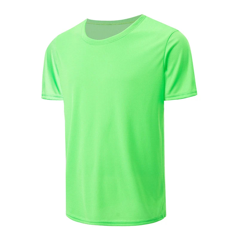 Pánské jednobarevné sportovní triko