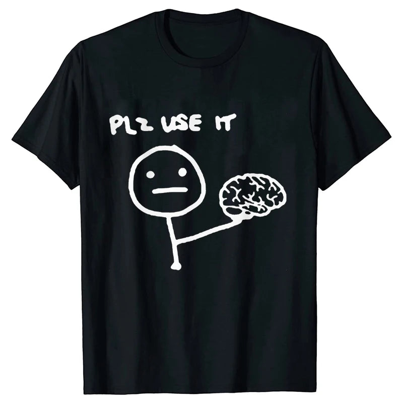 Pánské vtipné triko Plz use it