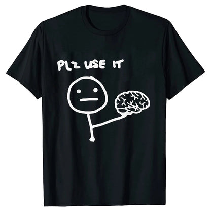 Pánské vtipné triko Plz use it