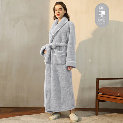 Unisex fleece župan