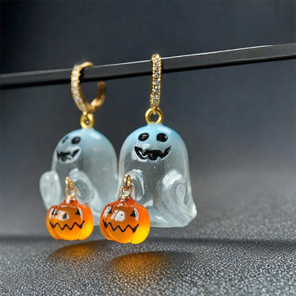 Náušnice Halloweenský duch
