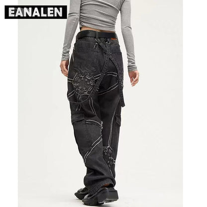 Unisex Y2K volné džíny (Skladem v ČR)