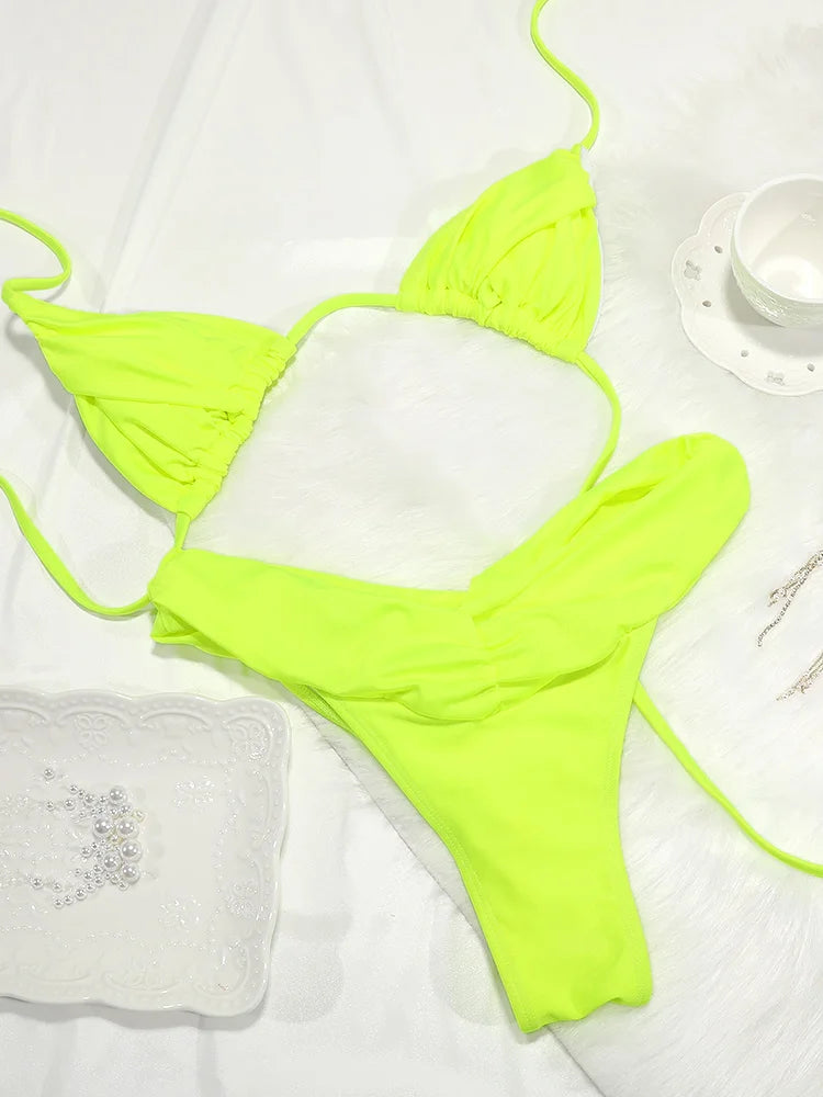 Jednobarevné bikiny