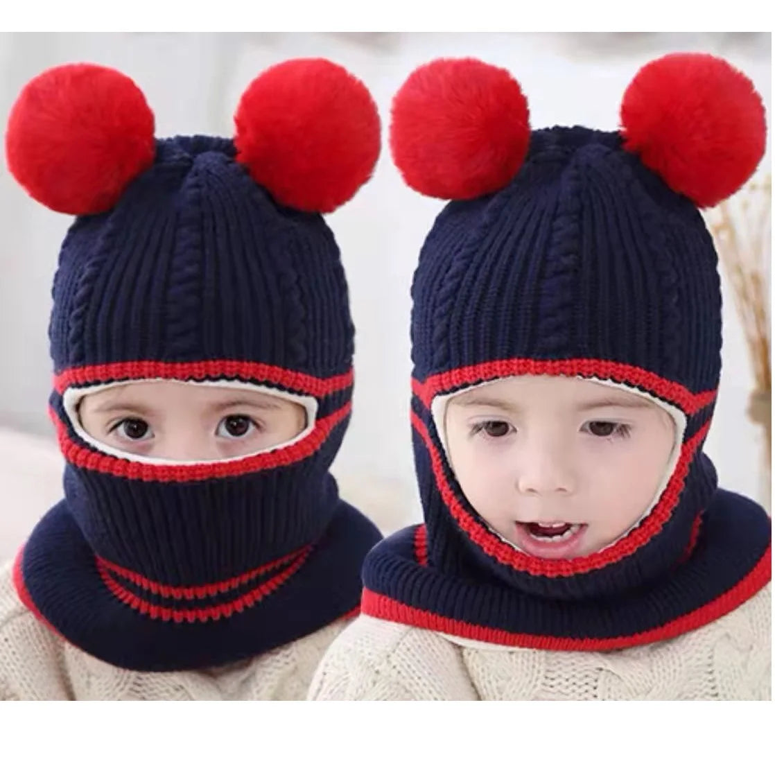 Dětská dvoubarevná balaclava