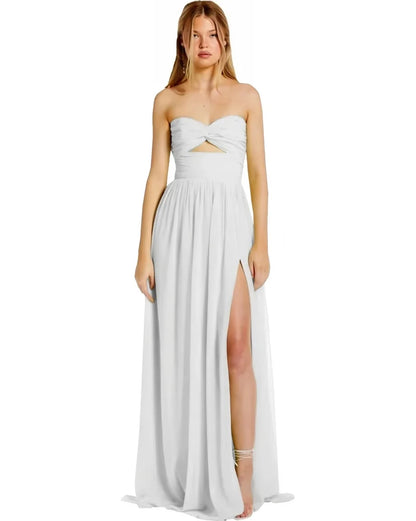 Dámské jednoduché šaty s rozparkem