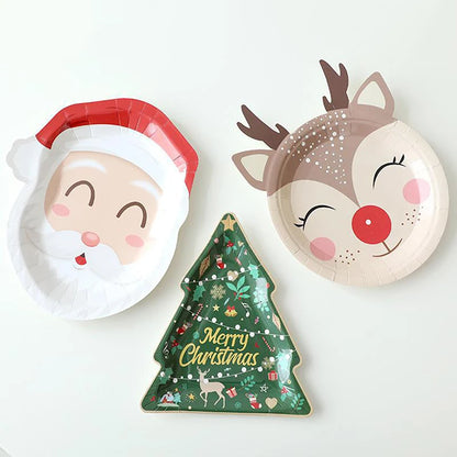 Vánoční papírové talíře 10 ks