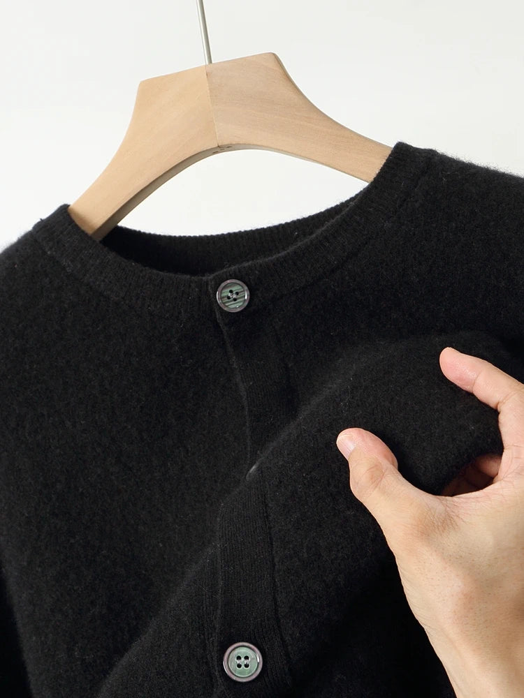 Pánský kardigan 100 % merino vlna