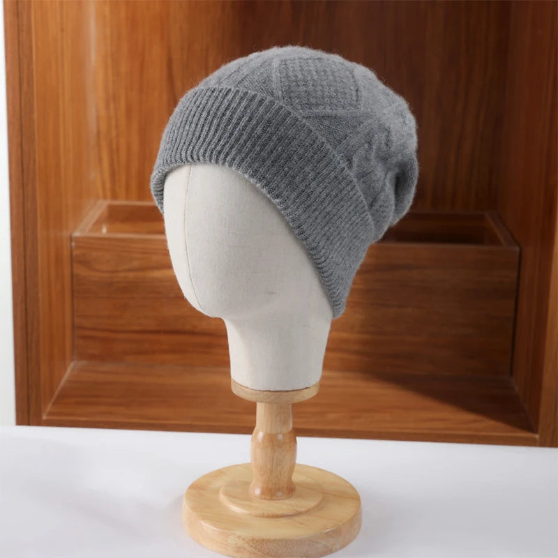 Dámská čepice z merino vlny