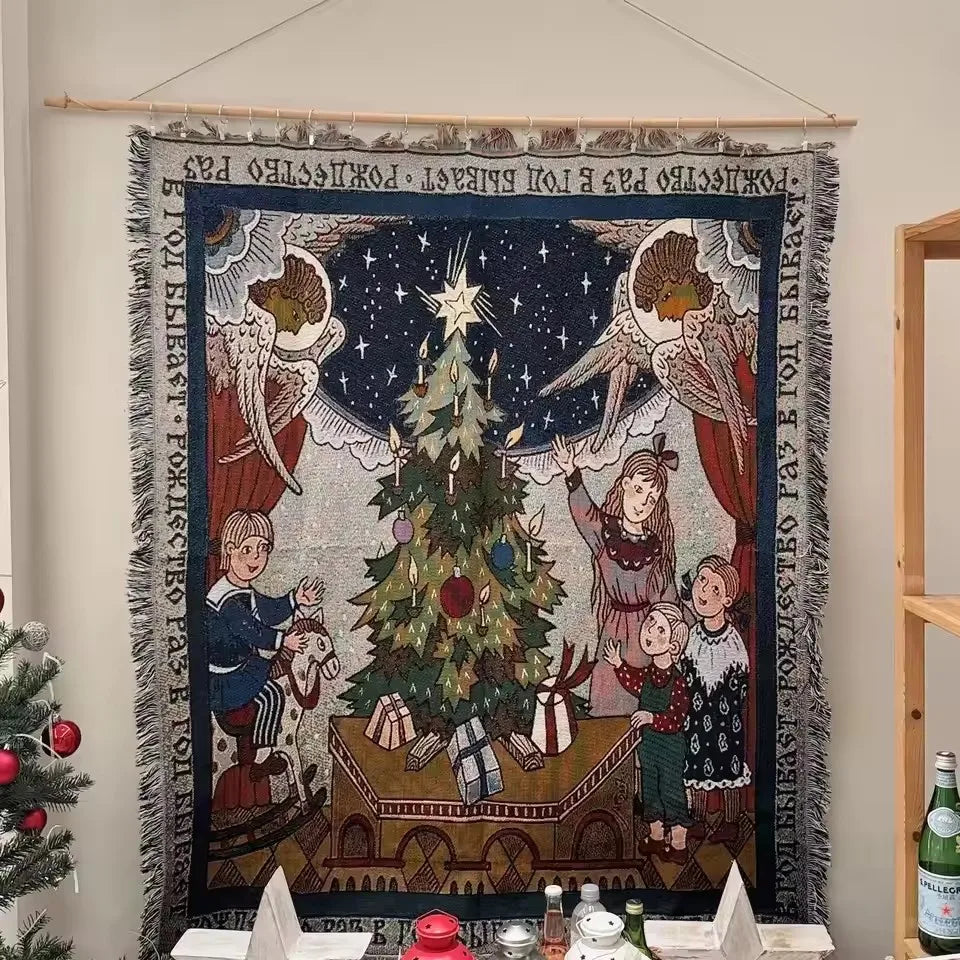 Vánoční vintage deka