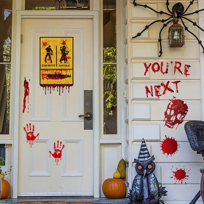 Halloweenské krvavé dekorace