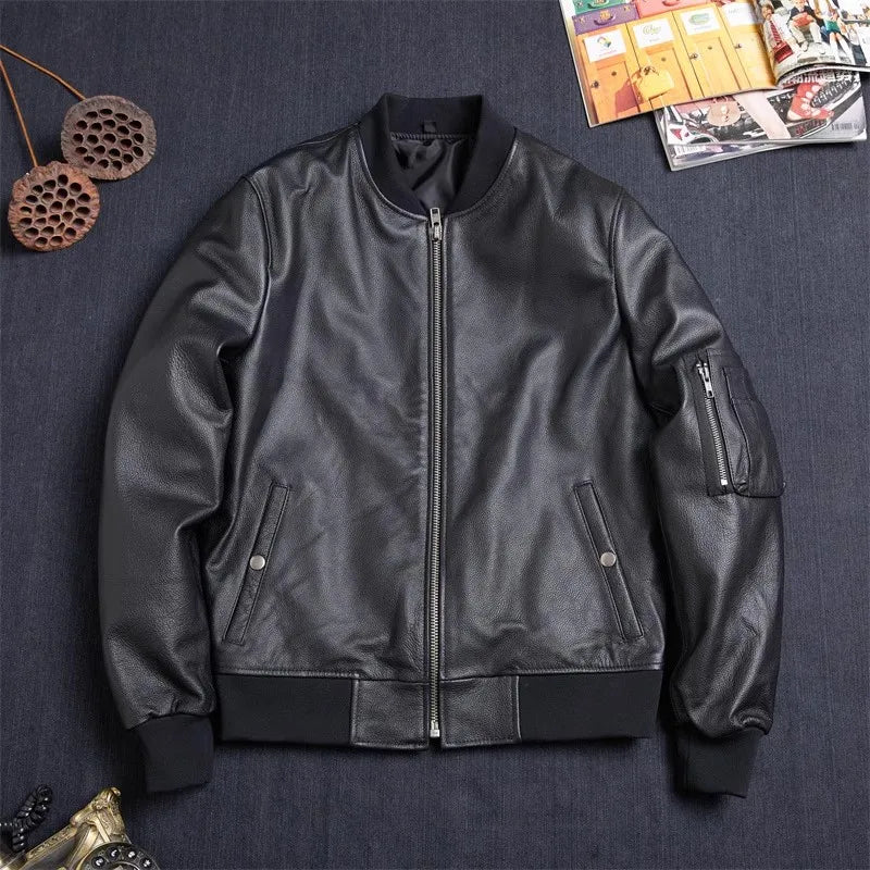 Pánský kožený bomber
