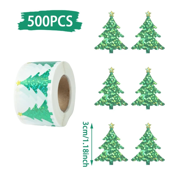 Vánoční samolepky 500 ks