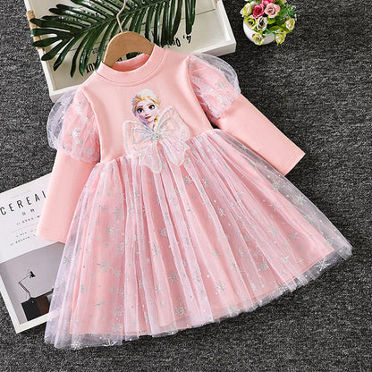 Dívčí šaty Frozen s tutu sukní
