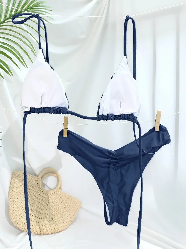 Jednobarevné bikiny
