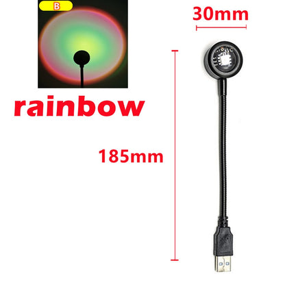 Lampa západ slunce USB