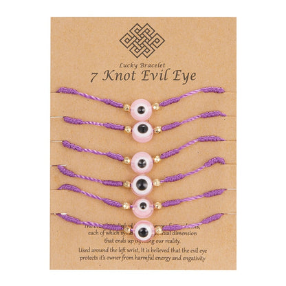Náramek evil eye 6 ks