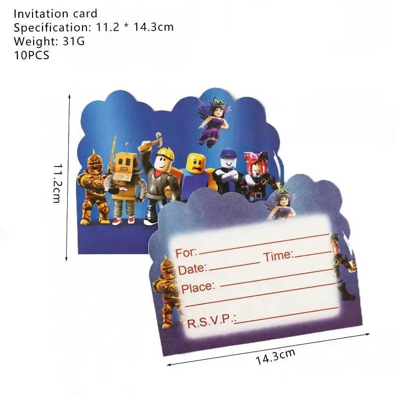 Dekorace na oslavu Roblox