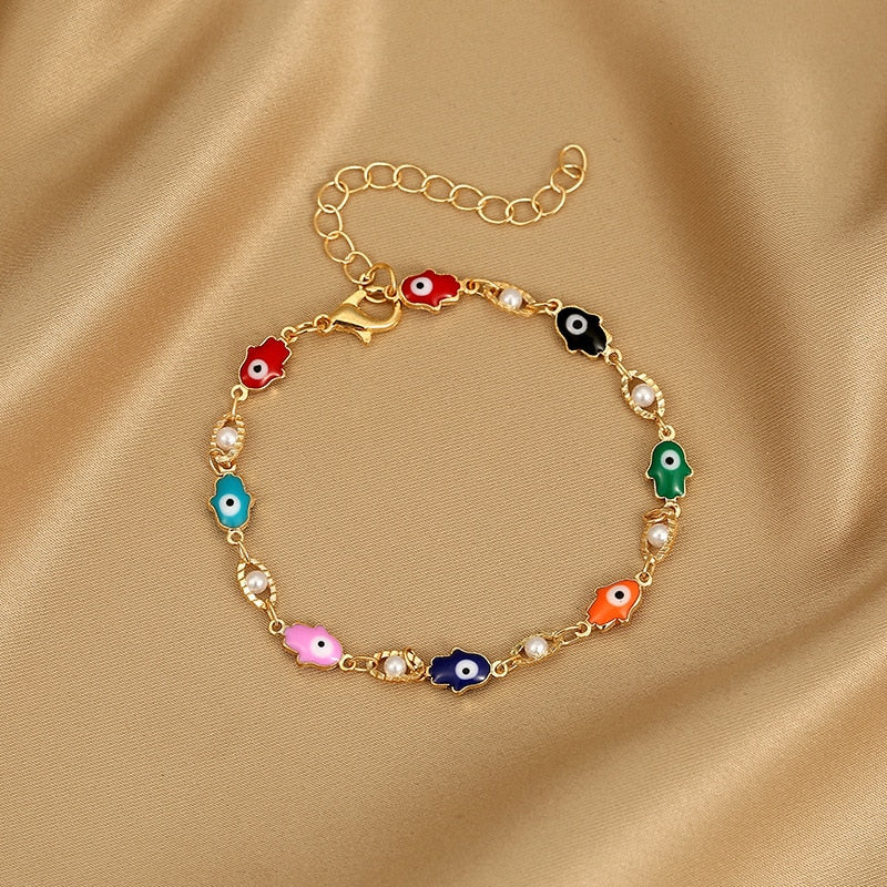 Jednoduchý náramek Evil eye