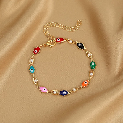 Jednoduchý náramek Evil eye