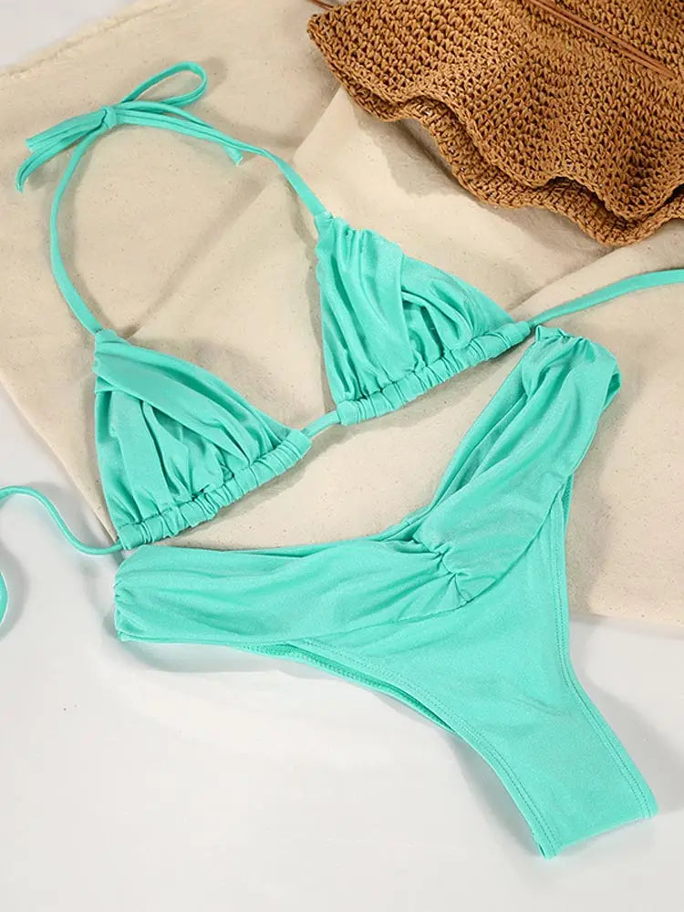 Jednobarevné bikiny