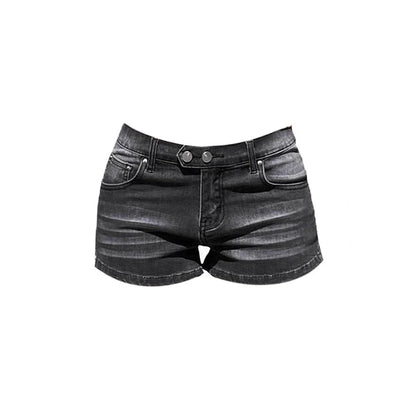 Dámské low rise denim šortky