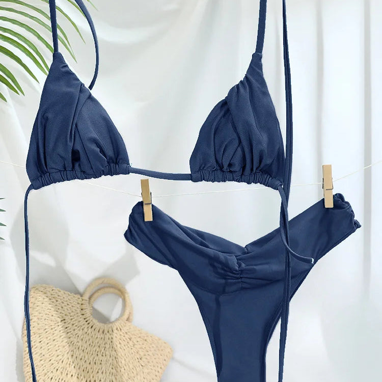 Jednobarevné bikiny
