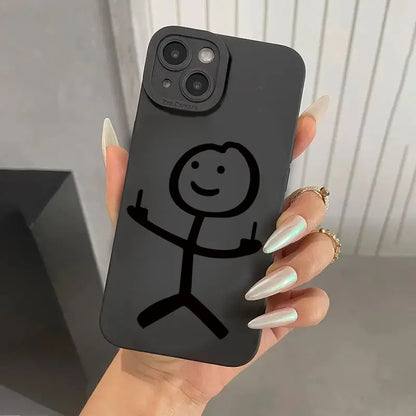 Kryt na IPhone s prostředníčkem