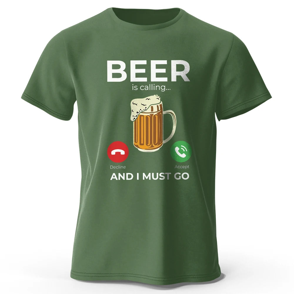 Pánské triko Beer Is Calling
