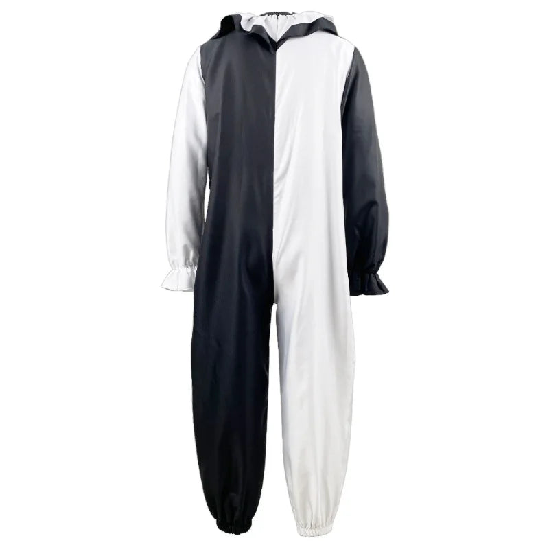 Unisex kostým černobílý klaun