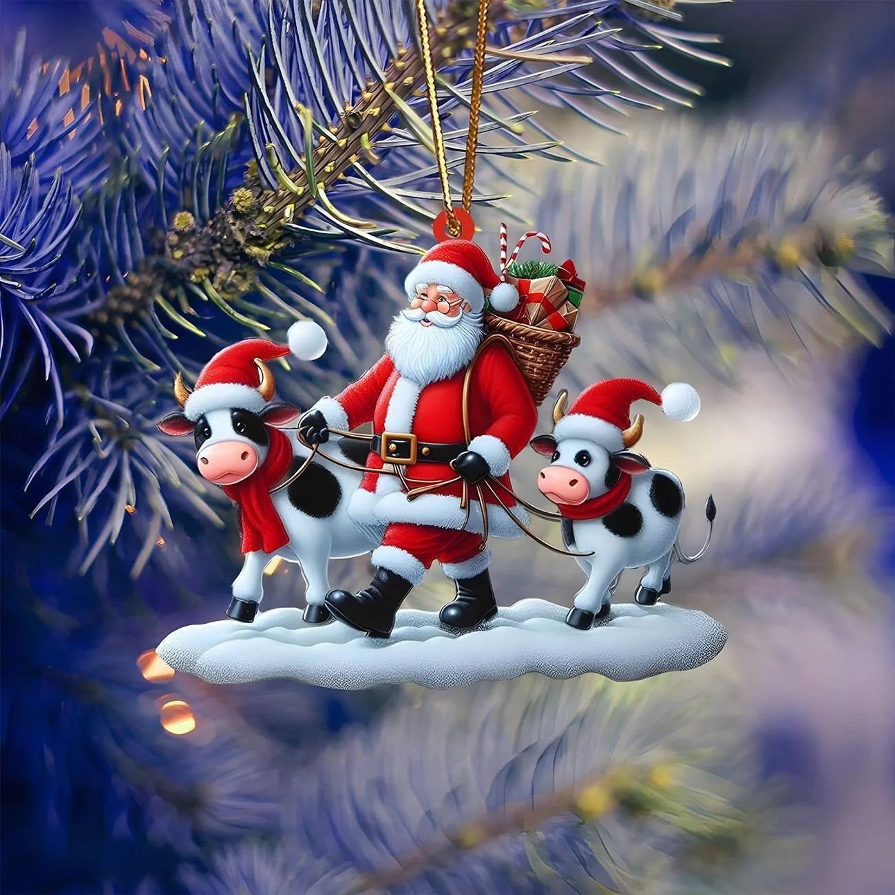 Vánoční 2D dekorace Zvířátka