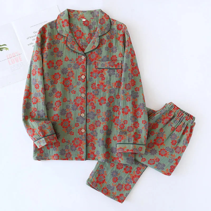 Dámské pohodlné pyžamo se vzorem