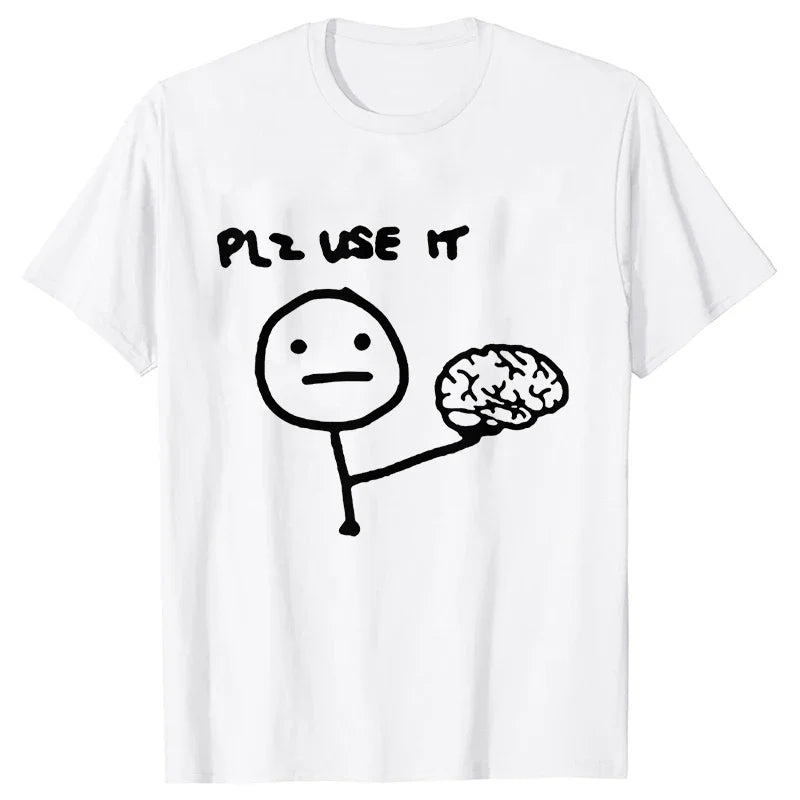 Pánské vtipné triko Plz use it