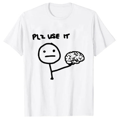 Pánské vtipné triko Plz use it