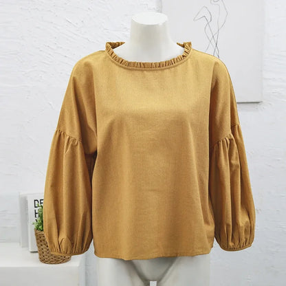 Dámský lněný oversized top