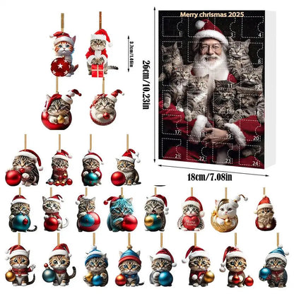 Adventní kalendář Kočičí ozdoby